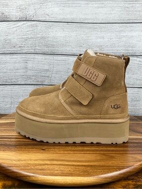 UGG Neumel Platform Boot Chukka Chestnut Women’s Shoe Size 9
